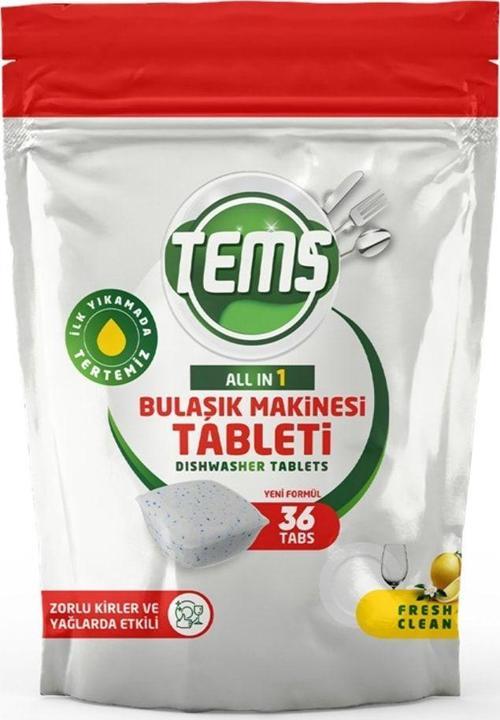 Tems Bulaşık Makinesi Tableti 36 Adet