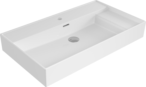 Milano 80 cm Sağdan Etajerli Lavabo Parlak Beyaz 1537-001-0126