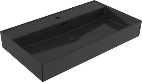 Milano Tezgah Üstü Lavabo 80 cm Parlak Siyah 1377-005-0126