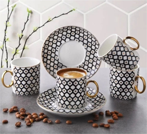 Gönül GNL4001 Porselen Kahve Fincan Takımı 6 Lı