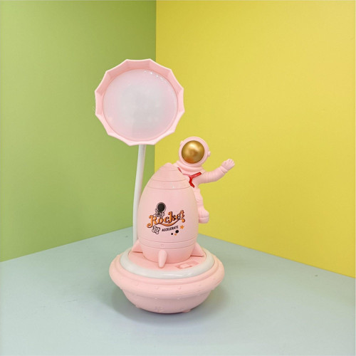 Astronot Masa Lambası Pembe 20 x 9