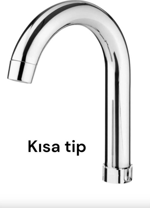 Krom Kısa Delta Mutfak Lavabo Borusu