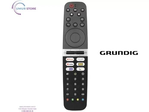 Grundig İle Uyumlu 75 GHU 7505 B Smart Tv Kumandası-Mikrofonsuz
