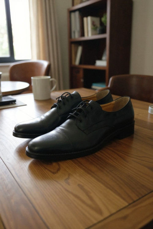 Cap-Toe Dikişli Geleneksel Bağcıklı Klasik Ayakkabı