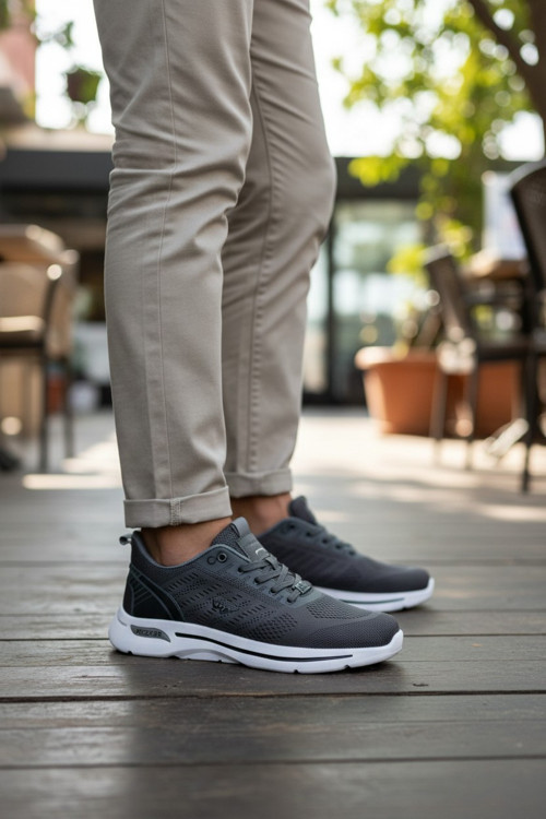 Örme Dokulu Nefes Alabilen Hafif Sport Sneaker