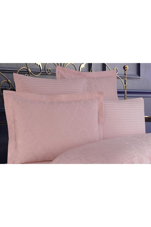 Monaco Bambu Jakar Kumaş Pudra Ikili Oksford Yastık Kılıfı 60x80 Cm 1322