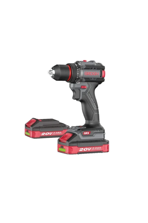 Kömürsüz Motorlu Şarjlı Matkap Çift Akülü 20V 2Ah GRX2011-2 BMC | Çift Vitesli Akülü Vidalama