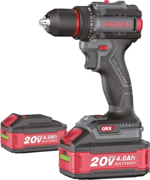 Kömürsüz Motorlu Şarjlı Matkap Çift Akülü 20V 4Ah GRX2011-4 BMC | Çift Vitesli Akülü Vidalama