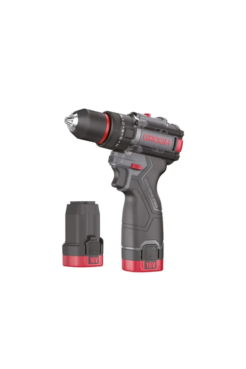 Kömürsüz Motorlu Şarjlı Darbeli Matkap 16V 2Ah GRX1634-2 BMC | Çift Vitesli Akülü Vidalama