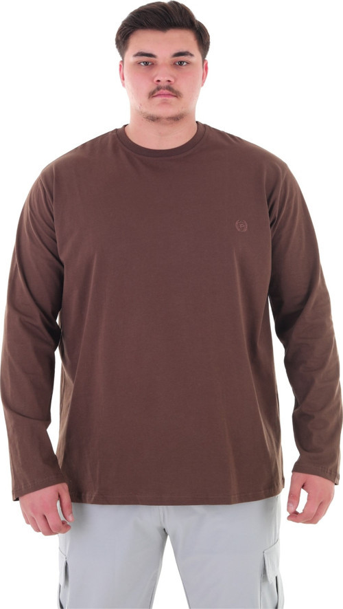 Erkek 115-155 Kilo Arası İçin Uygun Uzun Kol Bisiklet Yaka Mevsimlik Düz Renk İnce Sweatshirt
