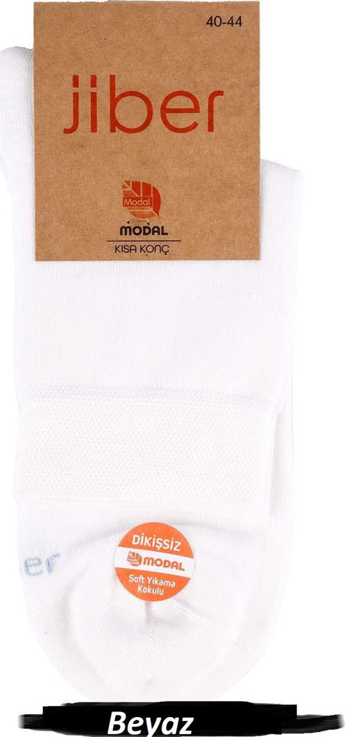 Erkek Modal Likralı Yarım Konç Çorap 6401 - 12 Adet