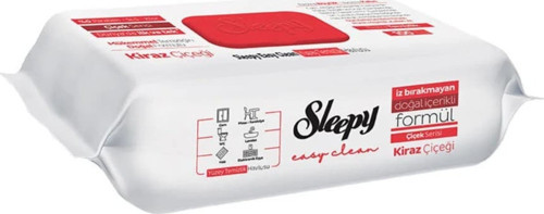 12 Adet Easy Clean Kiraz Çiçeği Yüzey Temizlik Havlusu 100 Lü