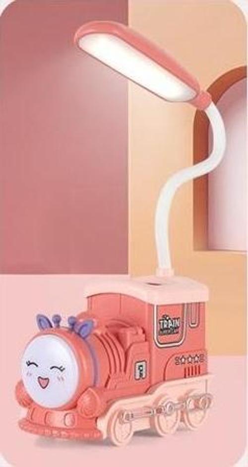 Tren Masa Lambası Ve Kalemlik Pembe 21 x 10