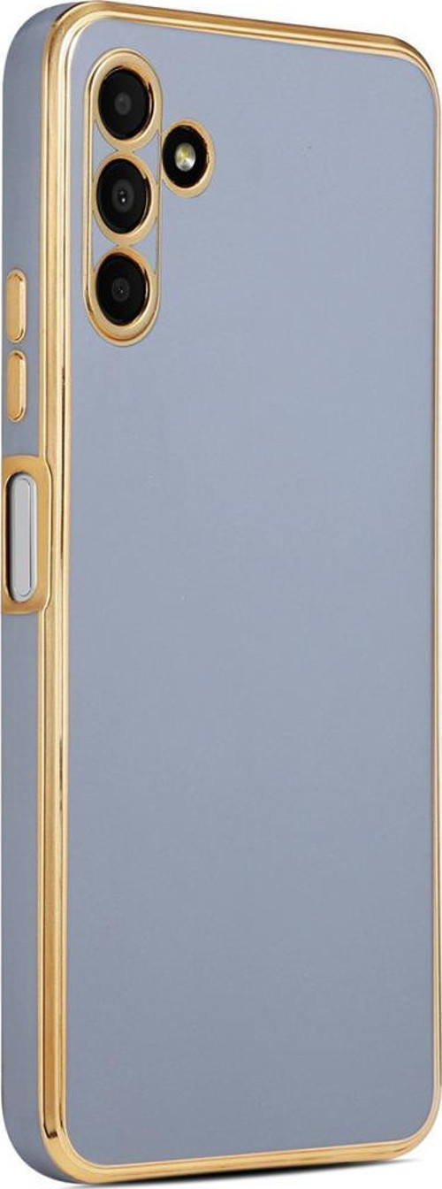 Galaxy M13 Kılıf Kamera Korumalı Altın Kenar Tasarım Silikon
