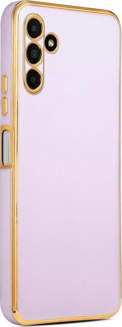 Galaxy M13 Kılıf Kamera Korumalı Altın Kenar Tasarım Silikon