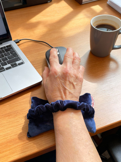Kadife Bilek Destek Yastığı, Mouse ve Klavye kullanımı için, ofis bilgisayar aksesuar