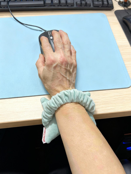 Kadife Bilek Destek Yastığı, Mouse ve Klavye kullanımı için, ofis bilgisayar aksesuar
