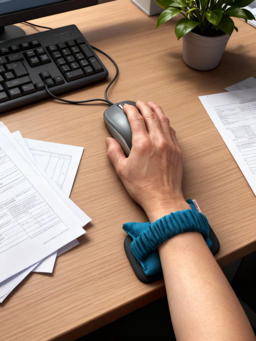Kadife Bilek Destek Yastığı, Mouse ve Klavye kullanımı için, ofis bilgisayar aksesuar