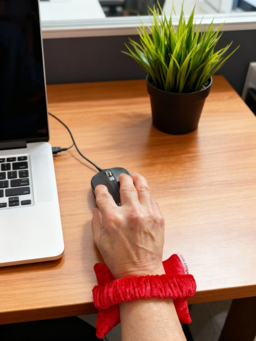 Kadife Bilek Destek Yastığı, Mouse ve Klavye kullanımı için, ofis bilgisayar aksesuar