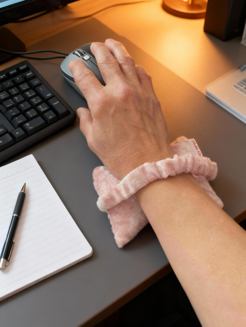 Kadife Bilek Destek Yastığı, Mouse ve Klavye kullanımı için, ofis bilgisayar aksesuar