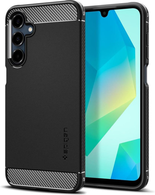 Galaxy A16 ile Uyumlu Kılıf Rugged Armor Matte Black
