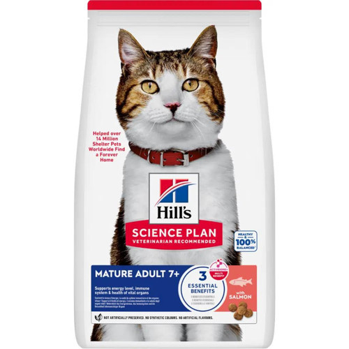 Hill's SCIENCE PLAN +7 Somon Balıklı Yaşlı Kedi Maması 1,5 Kg
