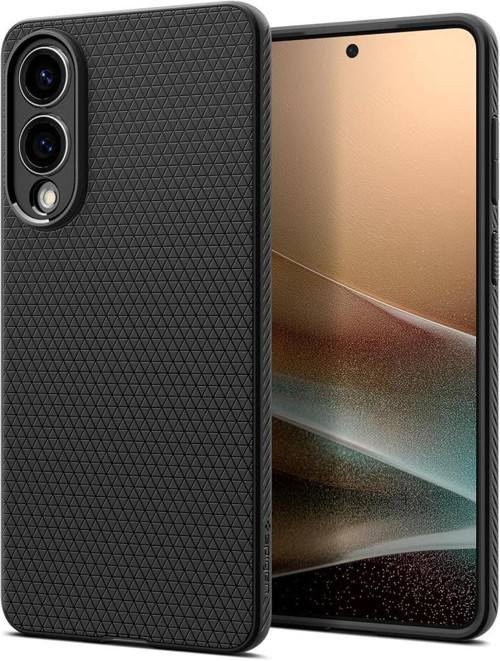 Galaxy S25 Edge ile Uyumlu Kılıf Liquid Air Matte Black