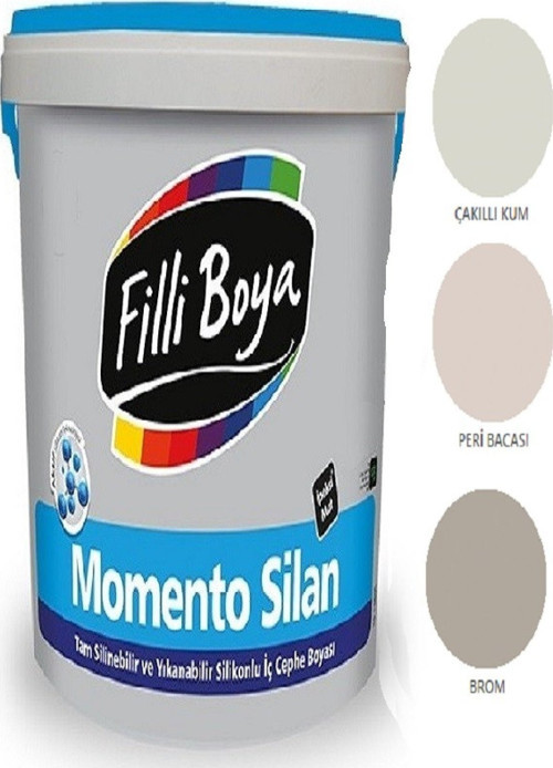 Momento Silan Tam Silinebilir Yıkanabilir Silikonlu Ipek Mat Boya 2,5lt peri Bacası