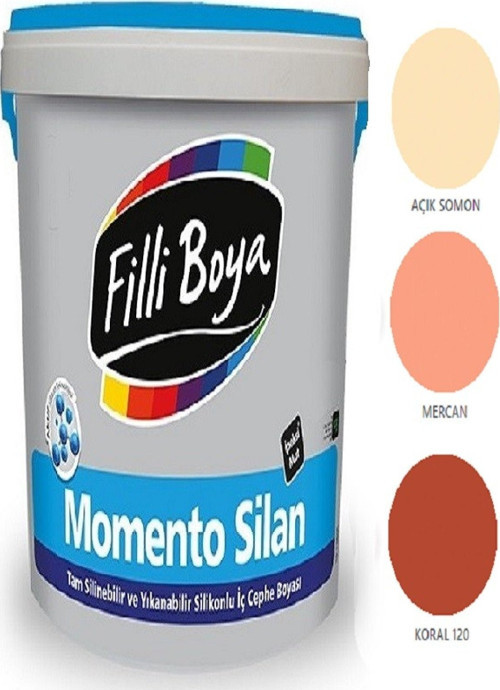 Momento Silan Tam Silinebilir Yıkanabilir Silikonlu Ipek Mat Boya 1,25lt (koral 120)