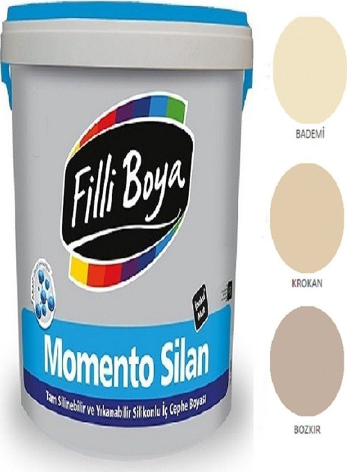 Momento Silan Tam Silinebilir Yıkanabilir Silikonlu Ipek Mat Boya 2,5lt (bozkır)