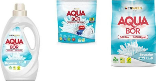 Doğal Mineralli Sıvı Beyaz + Tablet + 4 Kg Beyaz 3 Lü Set