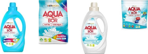 Doğal Mineralli Sıvı Renkliler + 4 Kg Renkliler + Sıvı Beyaz + Tablet 4 Lü Set