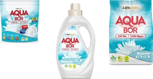 Doğal Mineralli Tablet + Sıvı Beyaz + 4 Kg Beyaz 3 Lü Set