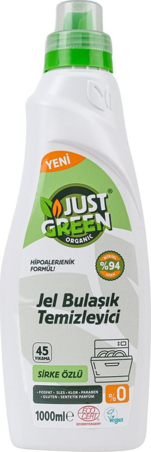 Green Organic Bulaşık Makinesi Jeli 45 Yıkama 1 L