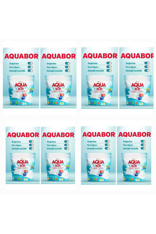 Doğal Mineralli 8 Paket Bulaşık Tableti 8*30 Kapsül