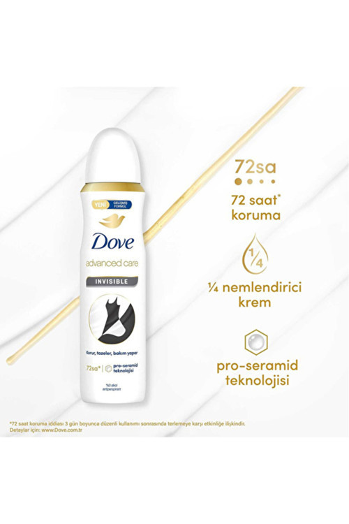 3 Adet Deodorant Invisible Dry Sprey Kadın 150 Ml