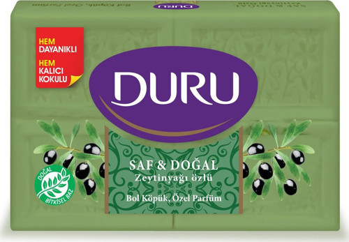 Saf&Doğal Yeşil Zeytinyağlı Sabun 600 G 2 Adet
