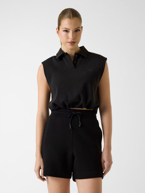 Habi Kolsuz Kadın Polo Crop T-shirt V6GP02K2956