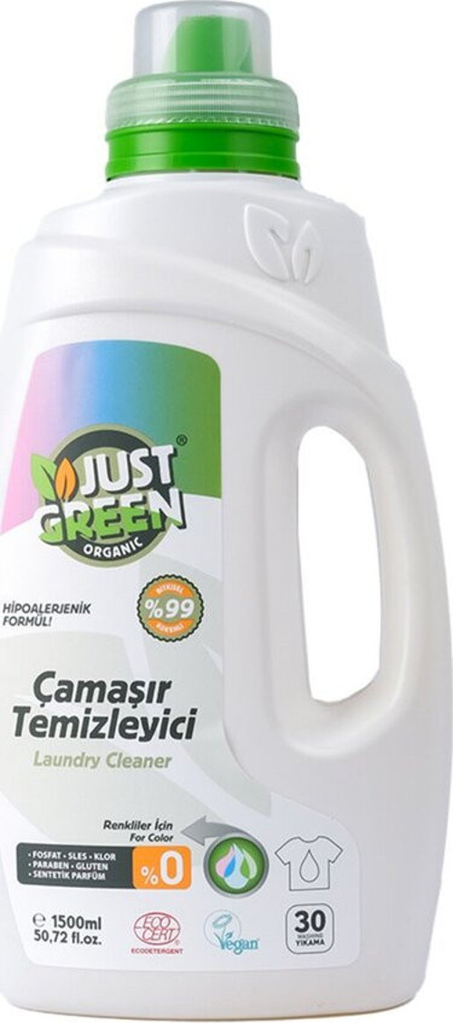 Green Organik Çamaşır Deterjanı Renkliler 3 Adet