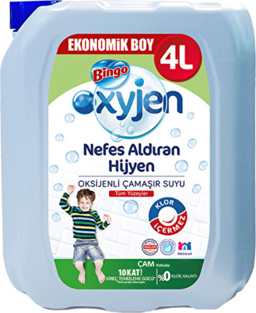 2 Adet Oksijen Çamaşır Suyu Çam Kokulu 4 L