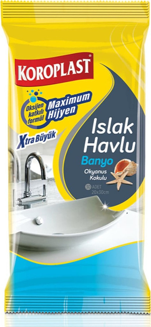 3 Adet Islak Havlu Banyo 30 Lu