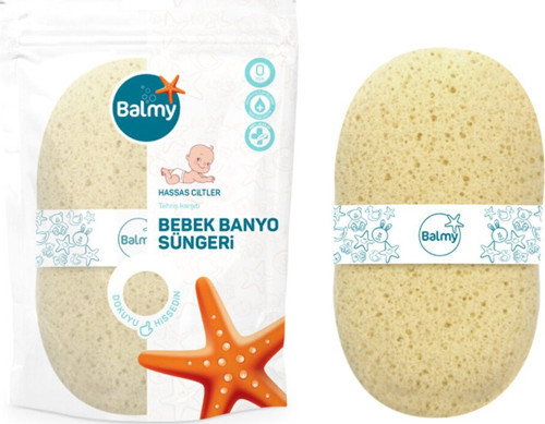 Hassas Ciltler Bebek Banyo Süngeri 3 Adet