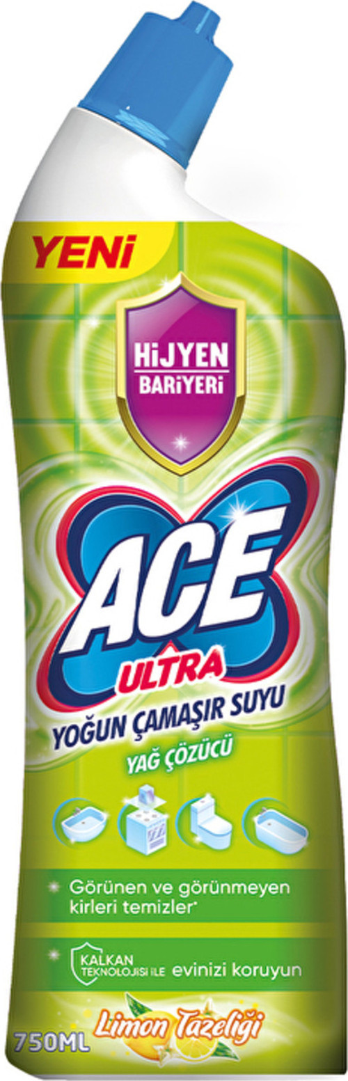 3 Adet Ultra Çamaşır Suyu Powerjel 750 Ml Limon Bahçesi