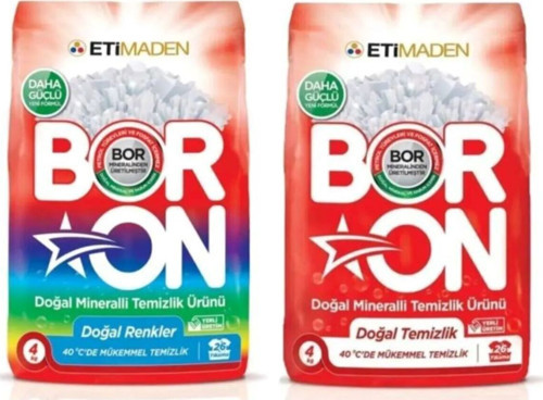 Renkliler Ve Beyazlar İçin Toz Deterjan 4*2 Kg 26*2 Yıkama