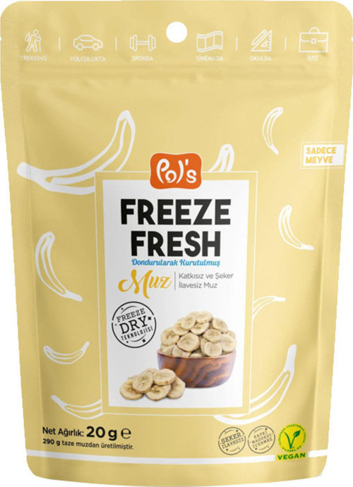 Gurme Glutensiz Freeze Fresh Muz 16 Gr.