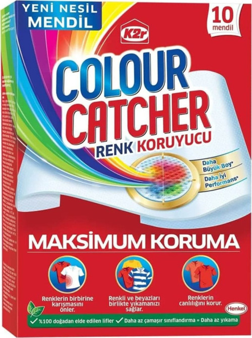 5 Adet Colour Catcher Renk Koruyucu Çamaşır Mendili 10Lu