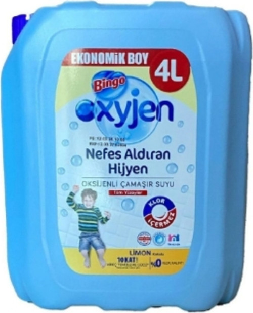 Cam.Suyu Oxyjen 4L Limon Kokulu 1 Adet