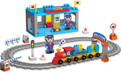 Raylı Tren Blok Set (4 Adet)