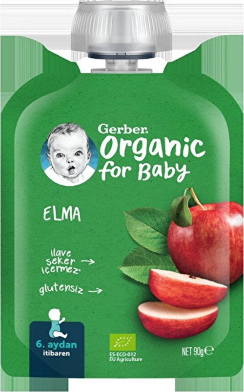 Organik Elmalı Püre 90 G (2 Adet)