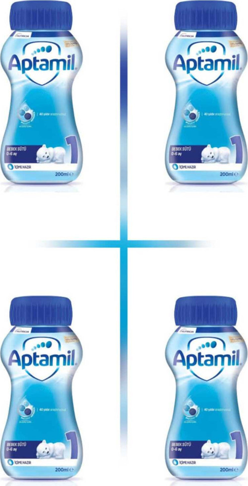 1 Bebek Sütü İçime Hazır (Sıvı) 200 Ml 0-6 Ay 4 Adet